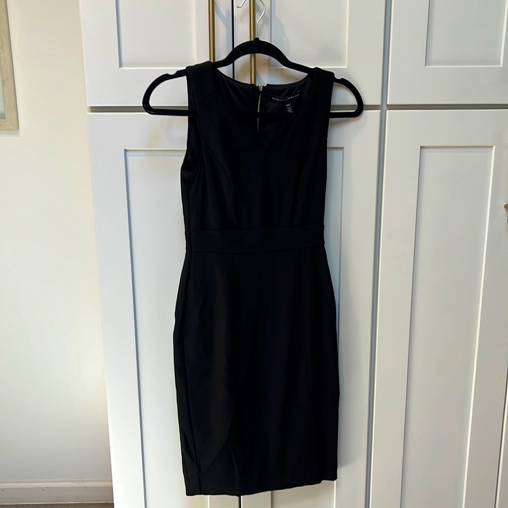 Black mini dress - form fitting
